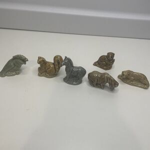 6 Piece England Wade Figures Animal different figures Zebra Etc.